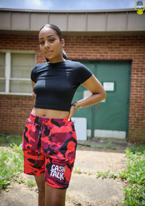 Ca$htalk "Red Camo" Shorts